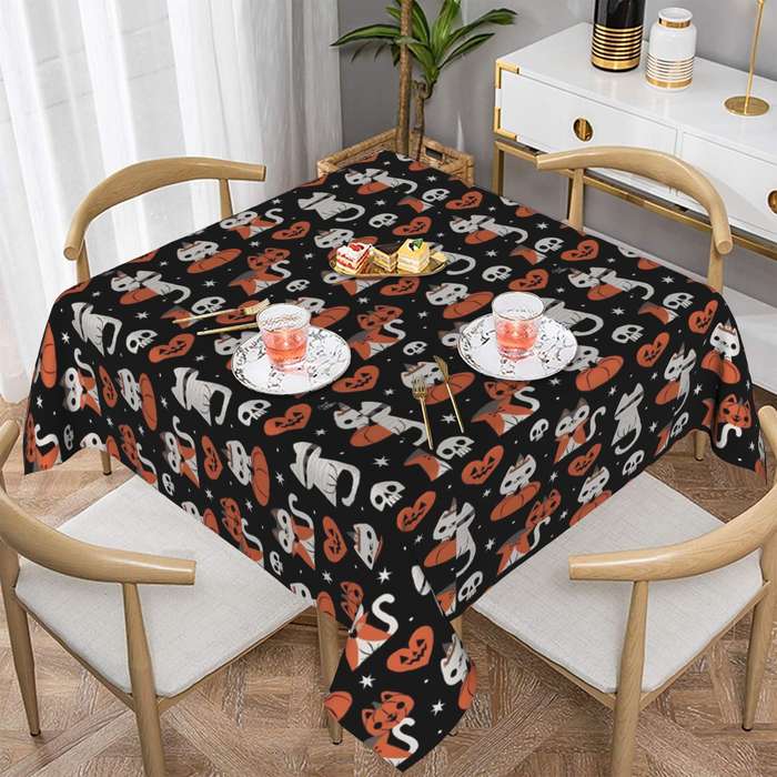 Halloween tablecloth decoration size 152.4cmx152.4cm