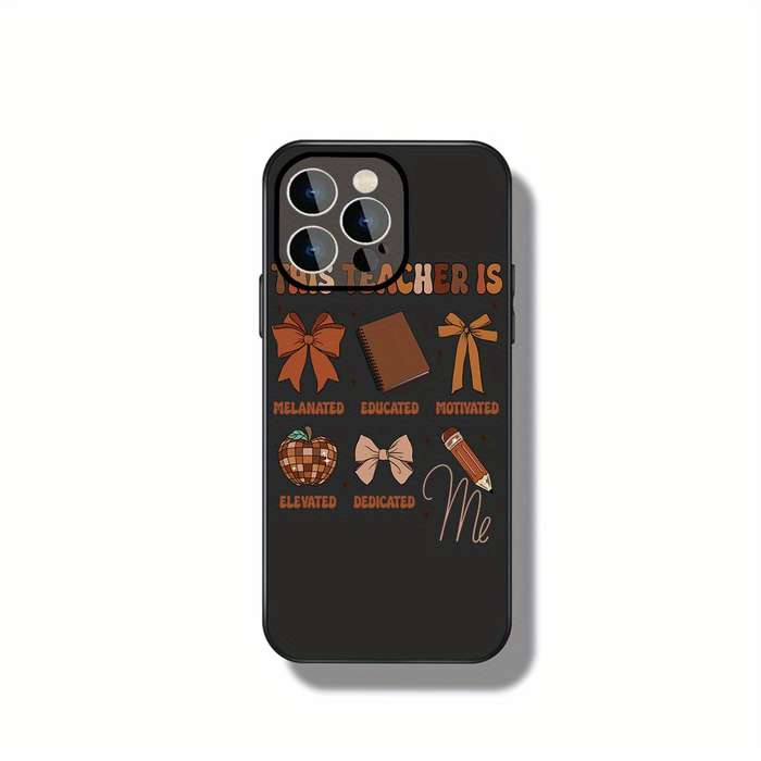 1Pc Black For iPhone 15 Plus Celebrating Empowered Teachers Phone Case