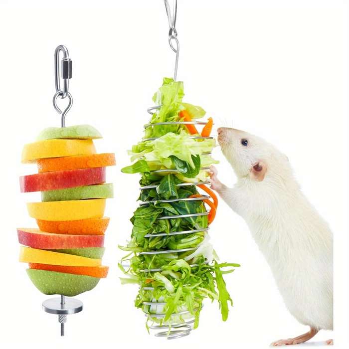 Pet Supplies Model 2Pcs  Feeding Cage  Add  Feeding Nails