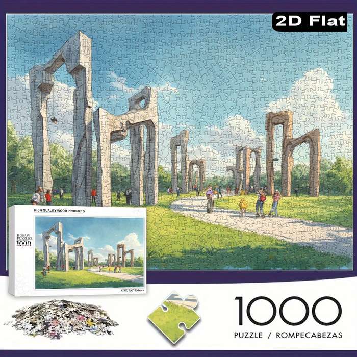 Building Toy Architectural Model Toy Set Size 75 X 50Cm 30 X 20Inch 1000Pc