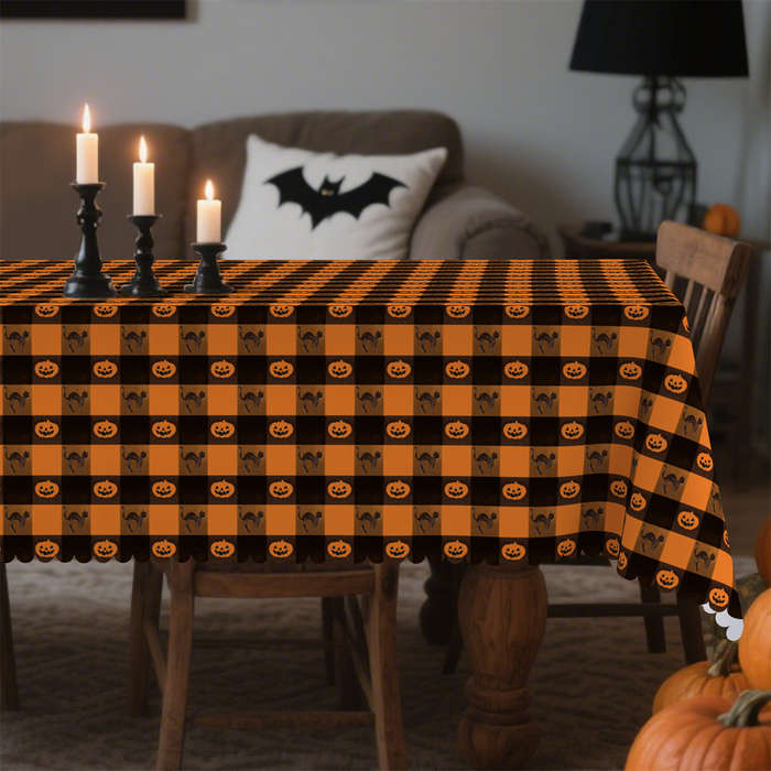 Halloween tablecloth decoration size Rectangle 60x120inch or 152x305cm