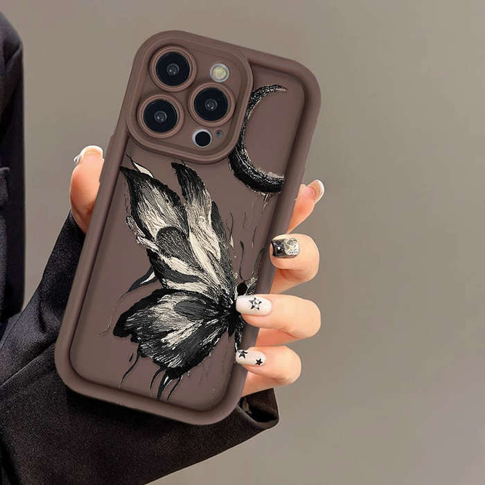 1Pc Black For iPhone 11 Phone Case Phone Cover