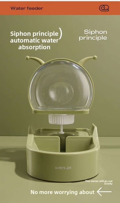 Pet Supplies Color Green Water Dispenser
