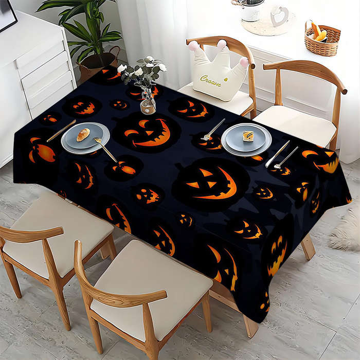 Halloween tablecloth decoration size 55.11in x 55.11in 140cm x 140cm