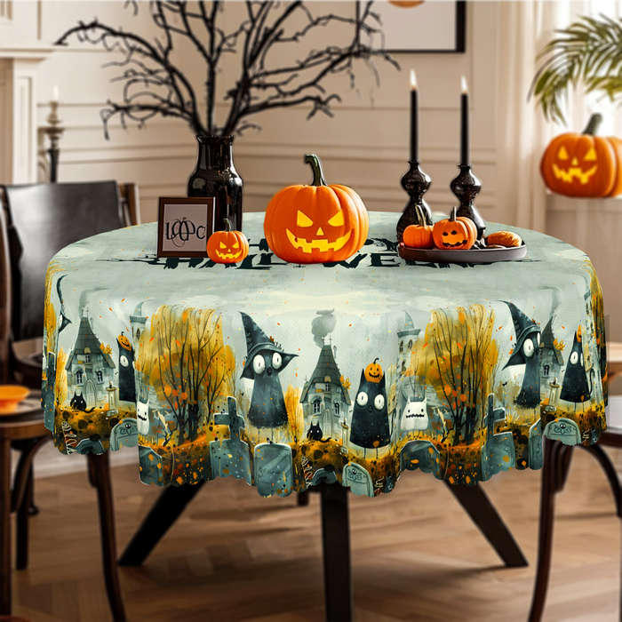 Halloween tablecloth decoration size Round 152.4152.4cm