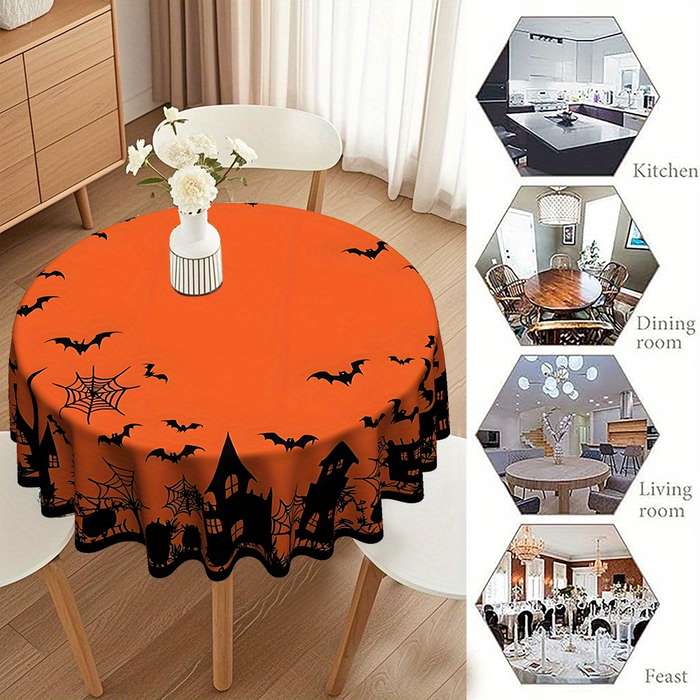 Halloween tablecloth decoration size 152.4 x 152.4cm