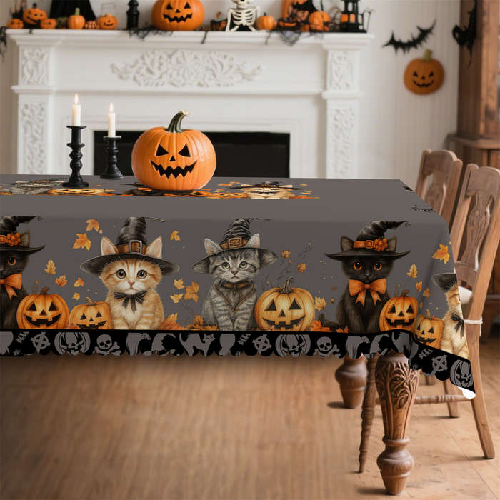Halloween tablecloth decoration size Rectangle 60x86inch or 152x220cm