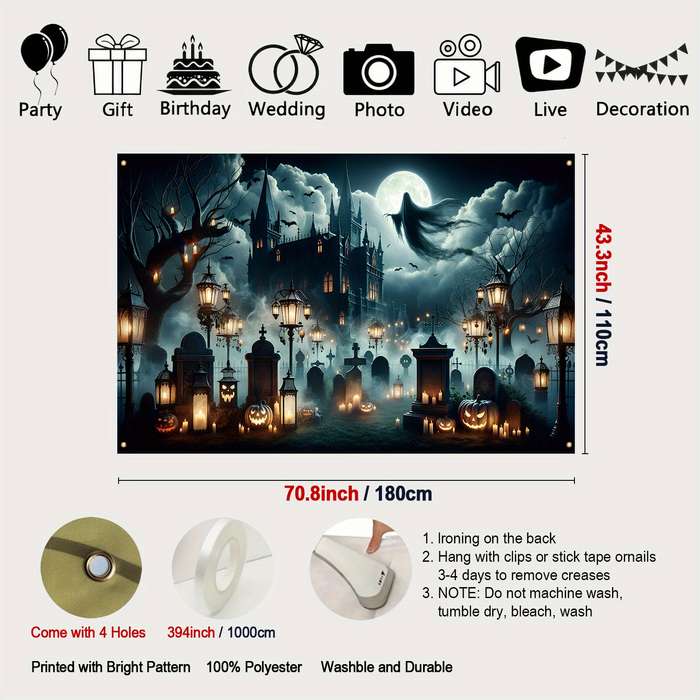 Halloween Decorations Size 180X110Cm
