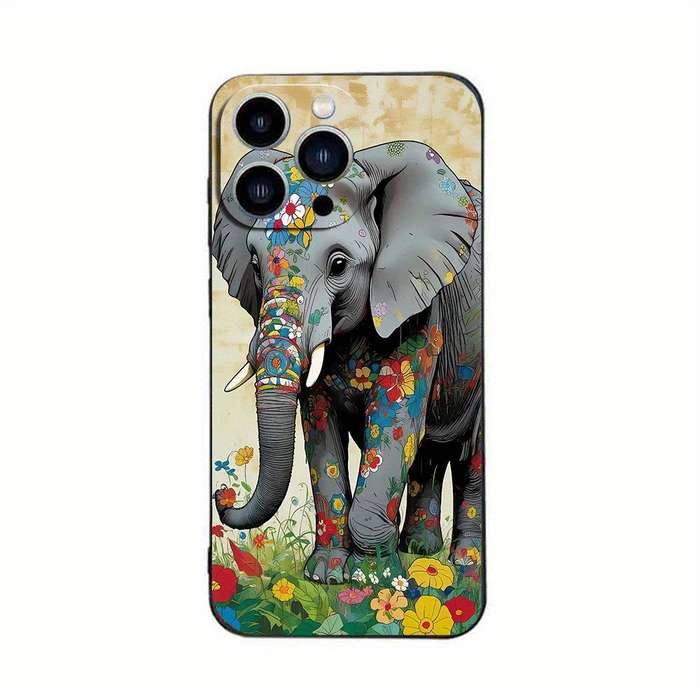 1Pc Black For iPhone 11 African Style TPU Phone Case