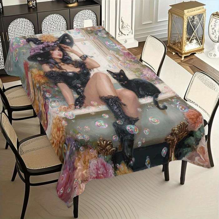 Halloween tablecloth decoration size 55 x 87inch or 140 x 220cm