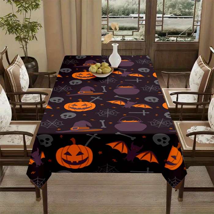 Halloween tablecloth decoration size 140 x 140cm or 55.12in x 55.12in