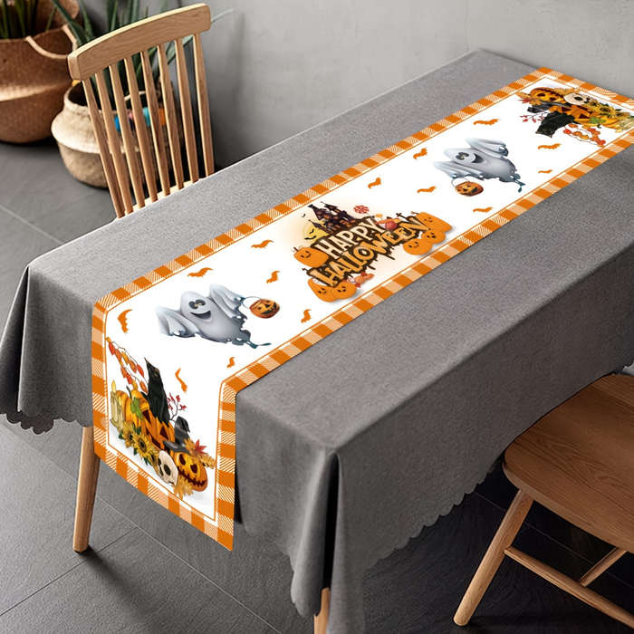 Halloween tablecloth decoration size 180cm x 35cm material Polyester