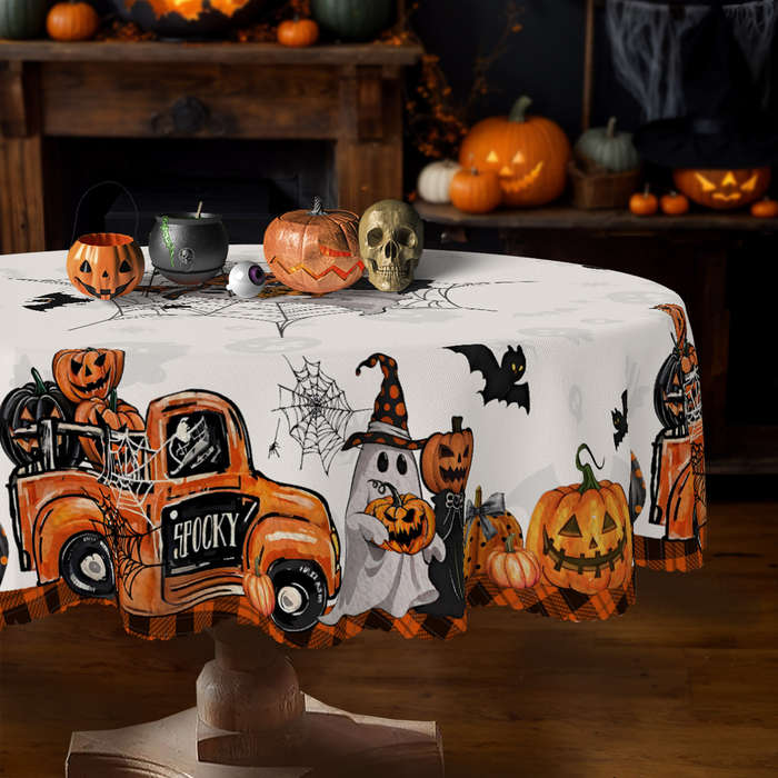 Halloween tablecloth decoration size Round 152.4152.4cm