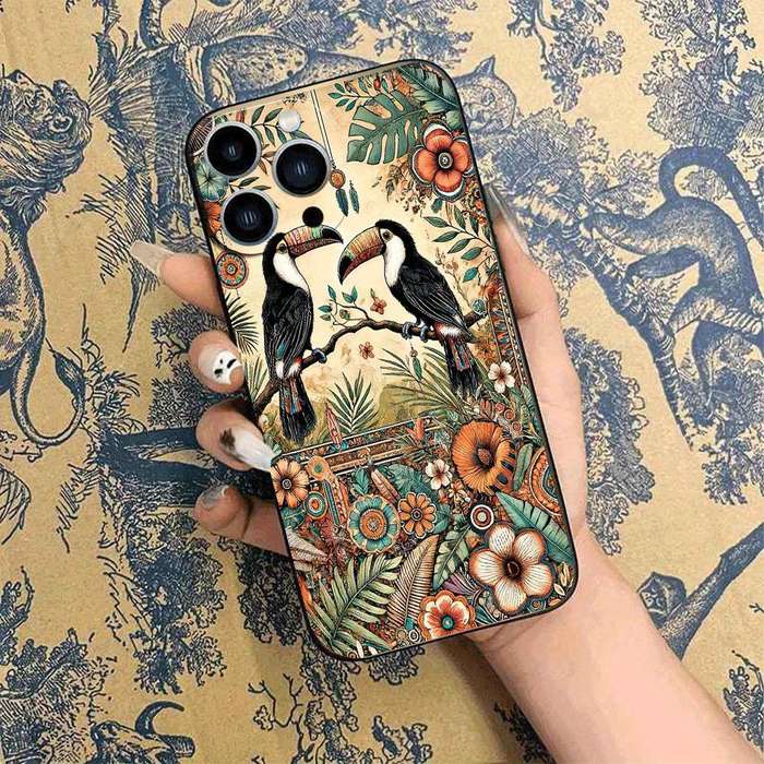 1Pc Black For iPhone 11 Pro Max African Style TPU Phone Case