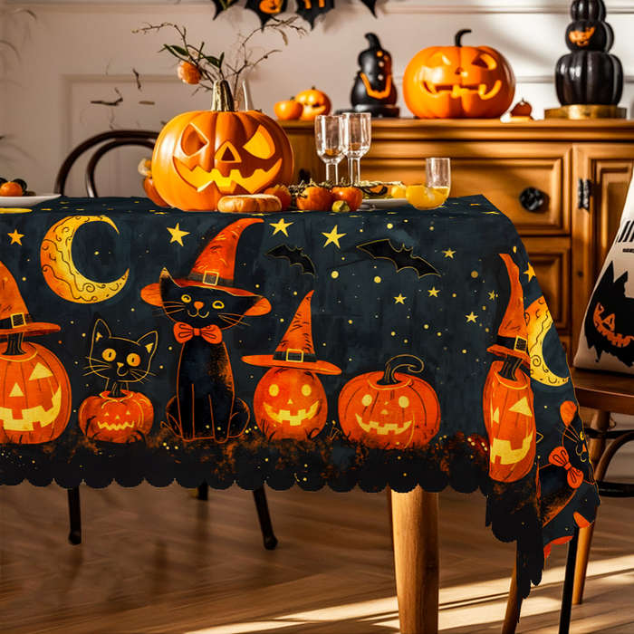 Halloween tablecloth decoration size Round 152.4152.4cm