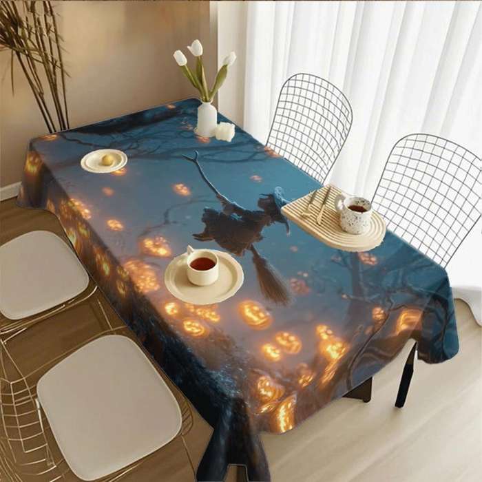 Halloween tablecloth decoration size 55 x 87inch or 140 x 220cm
