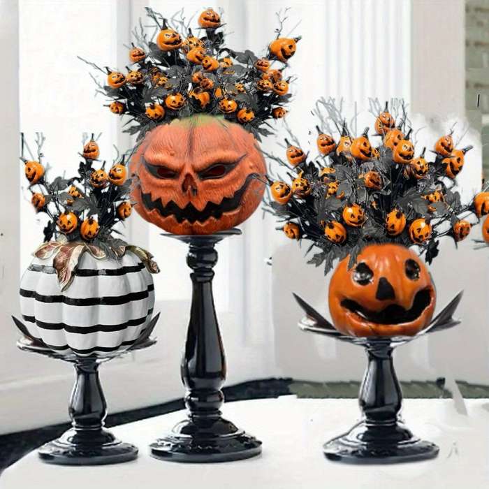 Halloween Decorations Model Pumpkin Lantern  Add   Branches