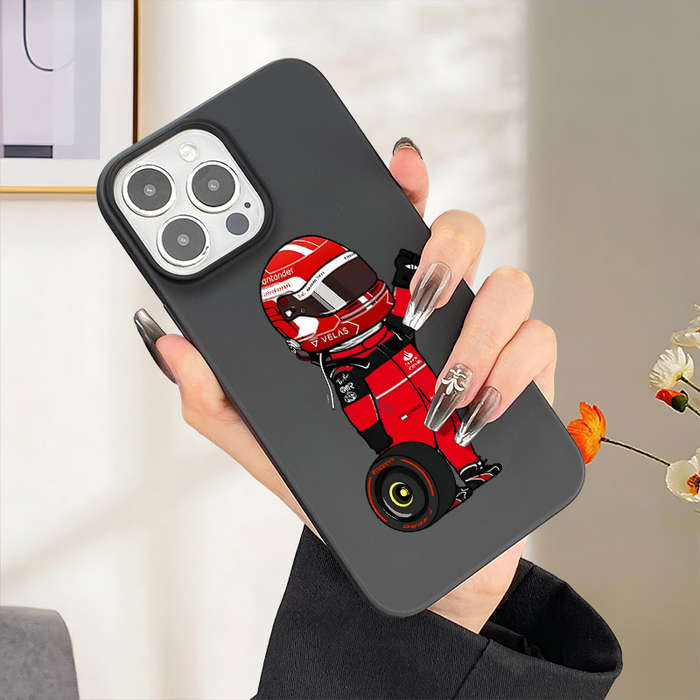1Pc Black For iPhone XR Sports Car Men Phone Case