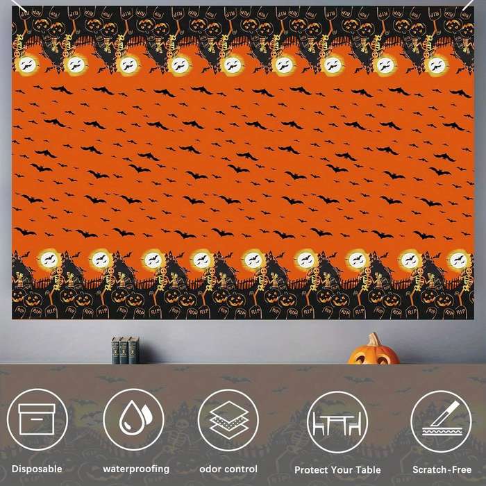 Halloween tablecloth decoration Model Halloween Haunted House Tablec