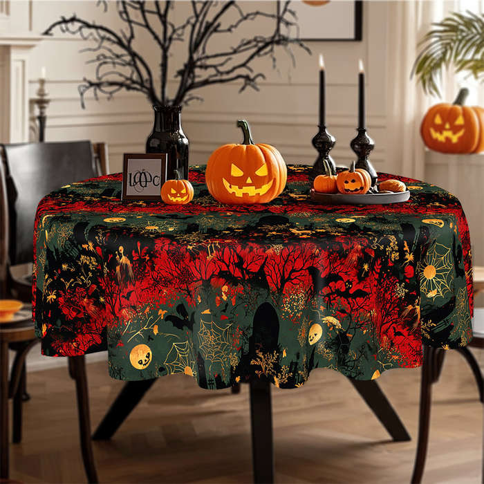 Halloween tablecloth decoration size Round 152.4152.4cm