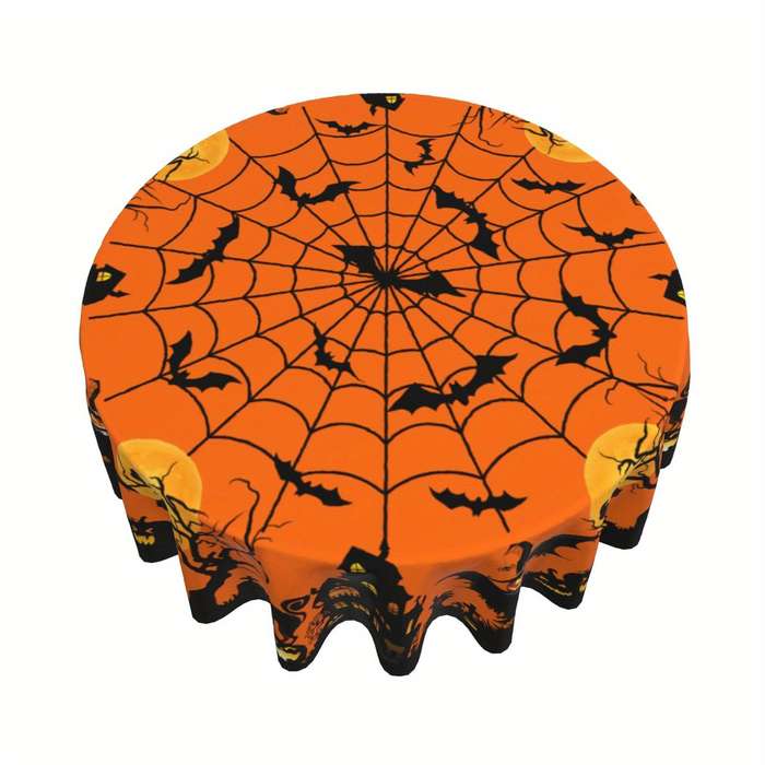 Halloween tablecloth decoration color A size Round Tablecloth 148cmx148cm