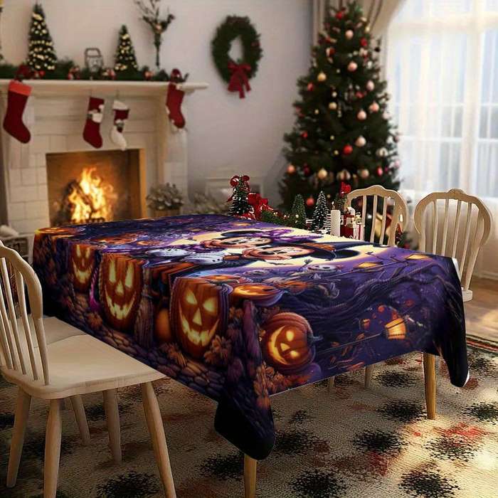 Halloween tablecloth decoration size 100cm160cm or 39in63in