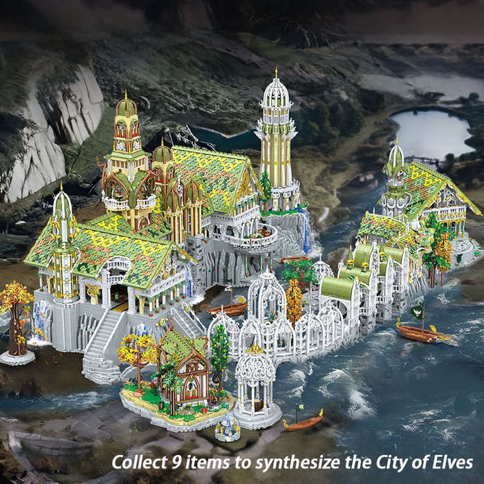 Building Toy Architectural Model Toy Set Model Bk 33243 7140Pcs