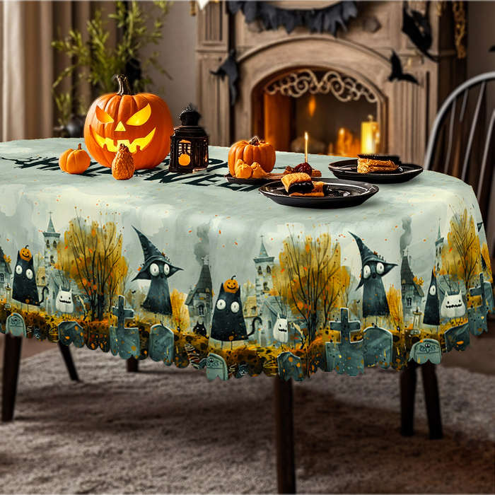 Halloween tablecloth decoration size Round 152.4152.4cm