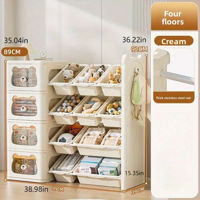 Storage And Organizationsize G0336S Quantity Bear Storage Cabinet Four Layers