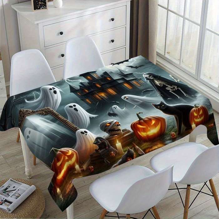 Halloween tablecloth decoration size Tablecloth 140cmx140cm
