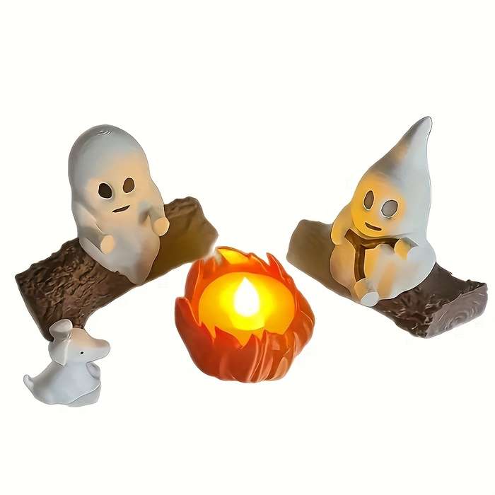 Halloween Decorations Items Halloween Decoration Set: Two Ghosts  Add   Fire Pit  Add   Resin Puppy