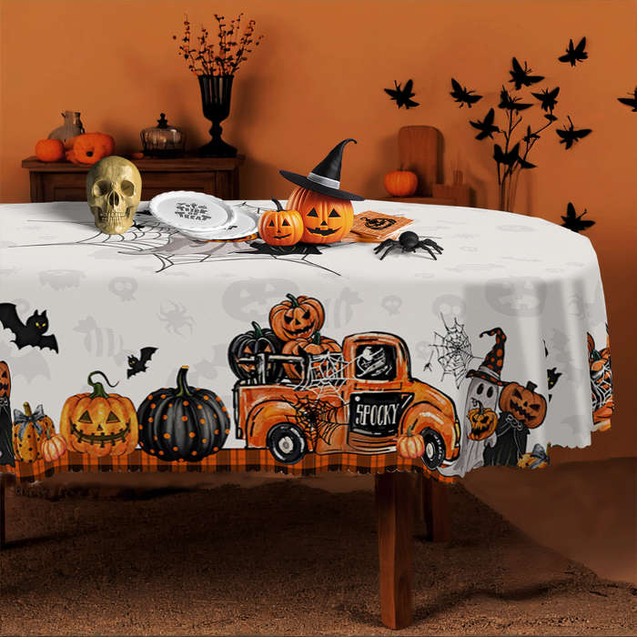 Halloween tablecloth decoration size Round 152.4152.4cm