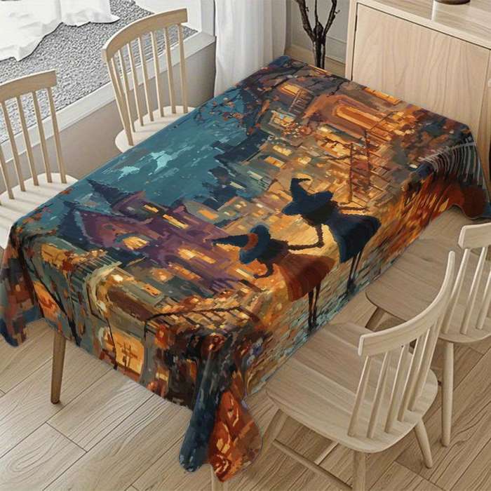 Halloween tablecloth decoration size 55 x 87inch or 140 x 220cm