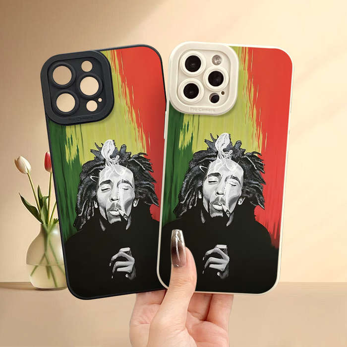 1Pc Black For iPhone 7 8 SE2 SE3 Smoking Men Design Phone Case