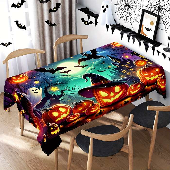 Halloween tablecloth decoration size Square 60x60in or 150x150cm