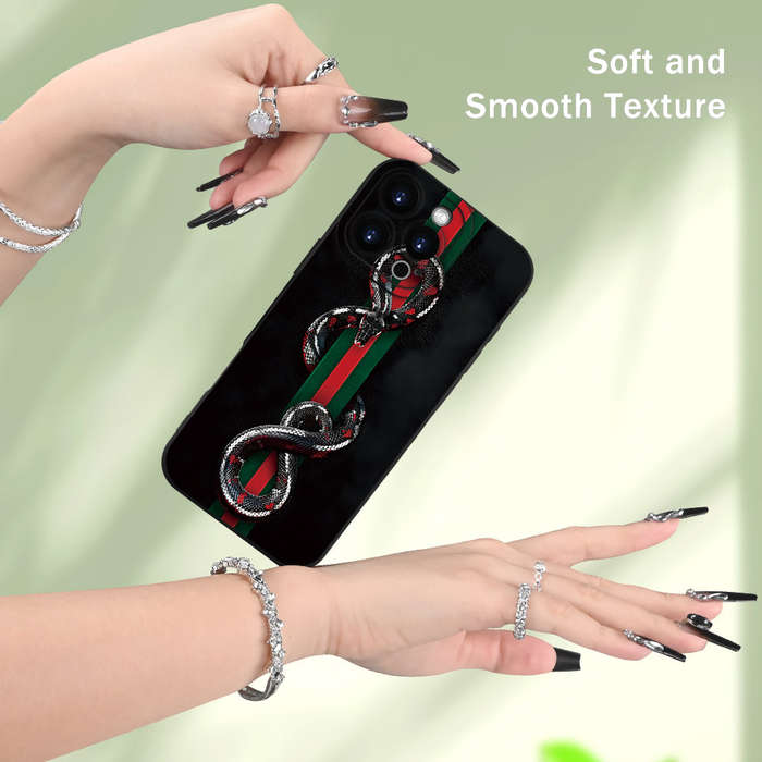 1Pc Black For iPhone 15 Plus Trendy And Stylish Phone Case