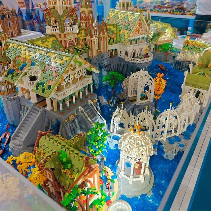 Building Toy Architectural Model Toy Set Model Bk 33243 7140Pcs