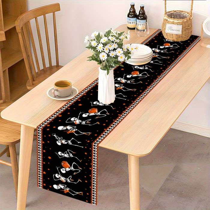 Halloween tablecloth decoration size 180cm x 35cm or 70.8in x 13.8in material Polyester