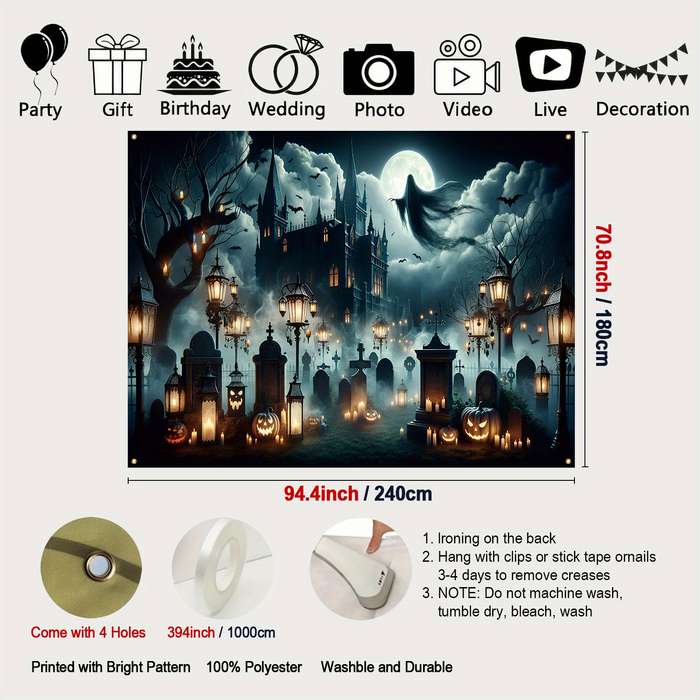 Halloween Decorations Size 180X110Cm