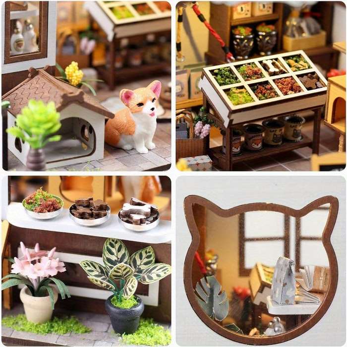 Building Toy Architectural Model Toy Set Color 3D Puzzle Kelly Pet Shop