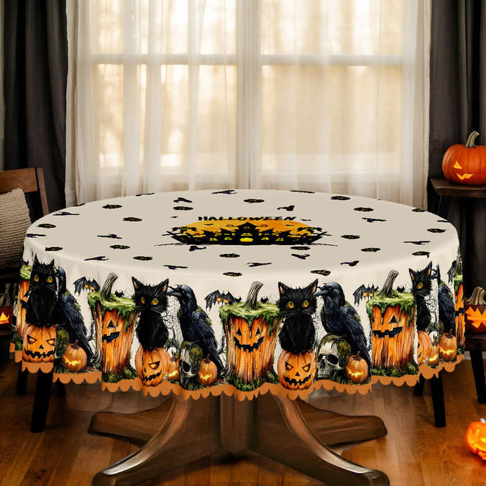Halloween tablecloth decoration color 60x86in 152x220cm or Rectangle
