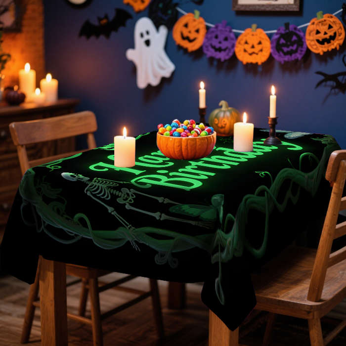 Halloween tablecloth decoration size 90 x 140cm or 35.43 x 55.11inch