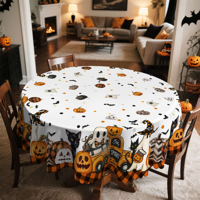 Halloween tablecloth decoration size Rectangle 60x120inch or 152x305cm