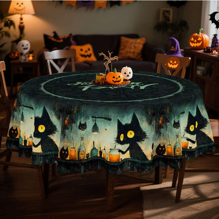 Halloween tablecloth decoration size Round 152.4152.4cm