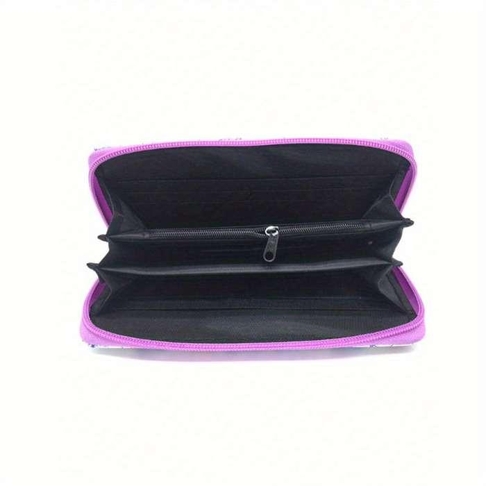 1pc Flower Skull Butterfly PU Wallet Vintage Halloween Wallet Creative Halloween Wallet Skeleton Pr