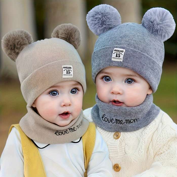 Winter Hat Color Grey Applicable People 3 Months   30 Months