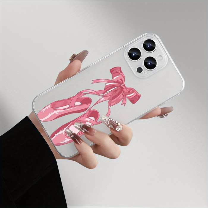 1Pc Transparent For iPhone 12 Mini Ballet Shoes Phone Case