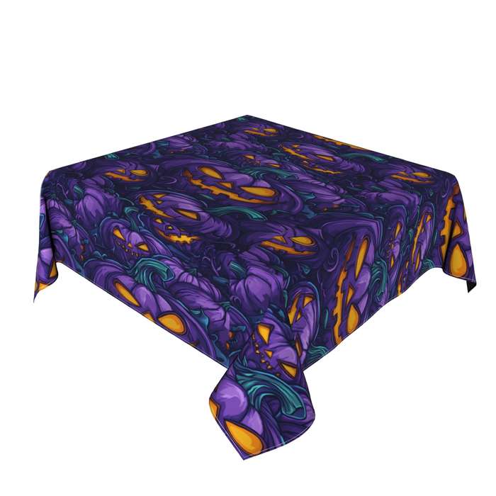 Halloween tablecloth decoration color Multicolored size 152.4cmx152.4cm