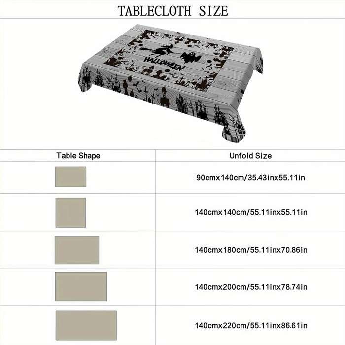 Halloween tablecloth decoration size 140x180cm
