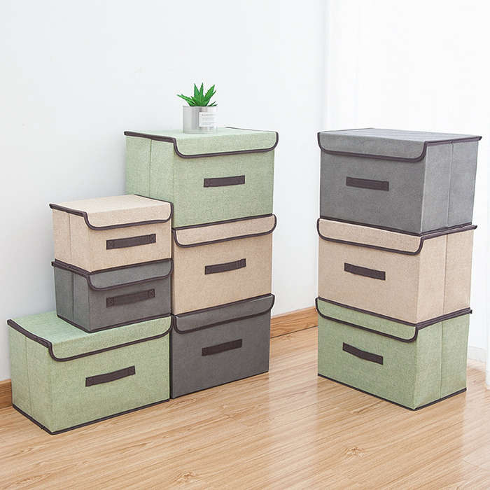 Storage And Organizationcolor Beige Plaid Size 2 X M Add 2 X L